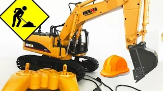 Unboxing - Huina Excavator RC Remote Control Simulator Construction Kids Toy