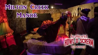 Milton Creek Manor Haunted House Walkthrough SeaWorld San Antonio 2021 10 30