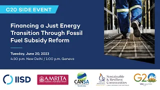 Financing a Just Energy Transition Through Fossil Fuel Subsidy Reform