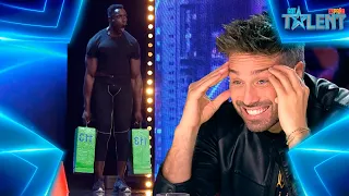 OMG! This BASQUE surprises by lifting A LOT of WEIGHT | Auditions 6 | Spain's Got Talent 7 (2021)