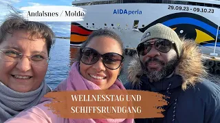 Aida Perla / Norwegens Fjorde / Andalsnes/ Molde Ein Tag Zwei Häfen / Kleiner Schiffsrundgang /