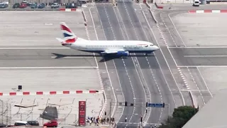 Dangerous Airport in the world.Dangerous Gibraltar Airport | British airways @ Gibraltar