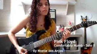 Pink Floyd - Comfortably Numb Solos Cover (by Noelle dos Anjos)