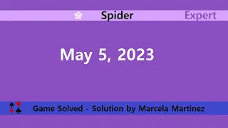 Microsoft Solitaire Collection | Spider Expert | May 5, 2023 | Daily Challenges