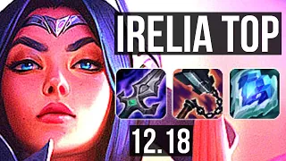 IRELIA vs YASUO (TOP) | 2.2M mastery, 900+ games, Legendary, 9/3/6 | EUW Challenger | 12.18