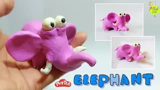 How to make a Play-Doh Elephant step-by-step tutorial | clay art for kids | art ideas cartooning