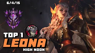 Wild Rift Leona - Top 1 Leona High Noon Gameplay Ex-Grandmaster Ranked