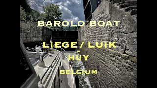 Timelapse 007 in 4K Maas river sailing from Luik to Huy in Belgium