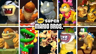 NEW SUPER MARIO BROS. SERIES - All Bosses