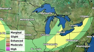 Metro Detroit weather: Warm, more muggy Saturday night leading to Sunday storm possibilities