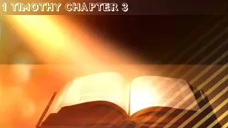 The Holy Bible - Book of 1 Timothy Chapter 3 ESV