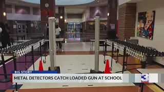 Metal detectors catch high school student with loaded gun
