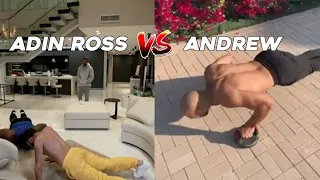 Adin Ross Battles Andrew Tate in Push Up Challenge