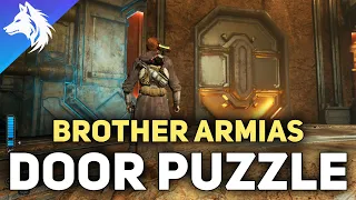Locate Brother Armias Door Puzzle - Star Wars Jedi Survivor