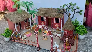 जन्माष्टमी झाँकी के लिए नंद बाबा का घर बनाएं/Easy janmashtami decoration ideas/janmashtami jhanki