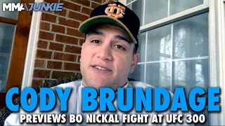 Cody Brundage Aims to Derail Bo Nickal's 'Championship-Level Clout' at UFC 300, Reacts to Odds