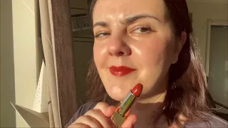 Hourglass Unlocked Satin Crème Lipstick swatches in direct sunlight