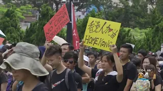 Protesters Take To Streets On Anniversary Of China Taking Over Hong Kong
