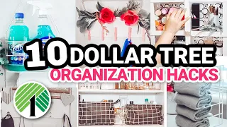 DOLLAR TREE ORGANIZATION HACKS & IDEAS | REAL LIFE Organization On A Budget | Dollar Tree DIY