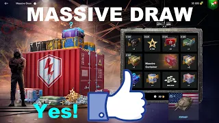 Massive Draw WoT Blitz - NEW Draw with Guaranteed Tank and Quests! MEGA BIG WIN!!!  To be continued⏭