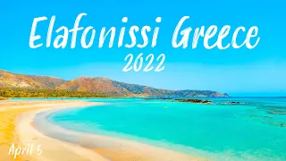 Elafonissi Beach, From start till the End, Walking Tour 4K UHD, Crete Greece 2022