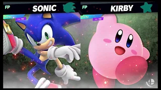 Super Smash Bros Ultimate Amiibo Fights   Request #10473 Sonic vs Kirby Stamina battle