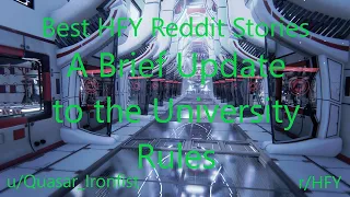 Best HFY Reddit Stories: A Brief Update to the University Rules (r/HFY)