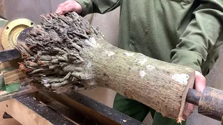 Amazing Woodturning Ideas - The Areca Root