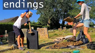 How to DIY a grave stone