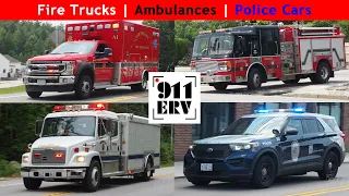 Fire Trucks, Ambulances, and Police Cars Responding Compilation | July 2023