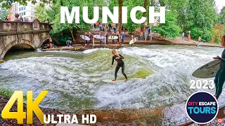 Munich (München) 2023, Germany 🇩🇪 Walking Tour (4k UHD 60 fps) ☀️ | ▶101min |