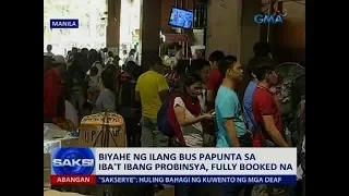 Saksi: Biyahe ng ilang bus papunta sa iba't ibang probinsya, fully booked na