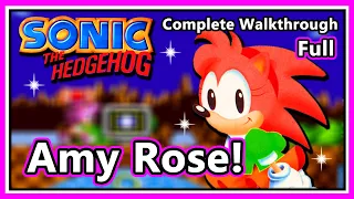Sonic The Hedgehog 1 - Complete Walkthrough | Amy Rose | Full Game!