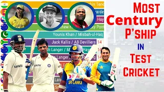 Most Century Partnerships in Test Cricket (1977-2021)| Top 12 Batting Pairs with most Hundred P'ship