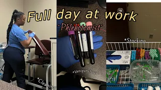 Vlog: A full day at work(phlebotomist)| being thankful for a 9-5