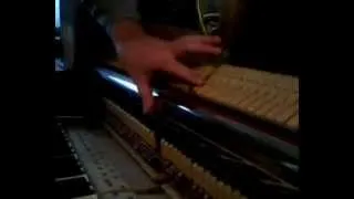 How to eliminate grooves formed on the felt to the upright piano and the grand piano hammer DIY.