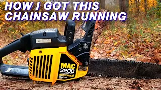 Fixing an old McCulloch chainsaw