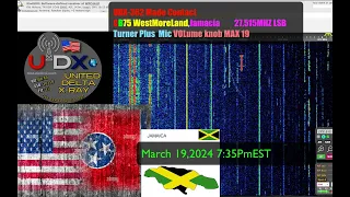 On websdr out of Nashville,TN USA UDX362 Made contact to CB75 Westmore,Jamaica 27.515LSB 3-19-2024