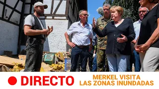 MERKEL visita zonas afectadas por las INUNDACIONES en ALEMANIA y promete "ayuda urgente" | RTVE