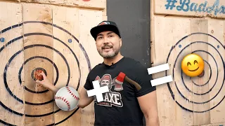 How To Play Baseball (Axe Throwing Game)