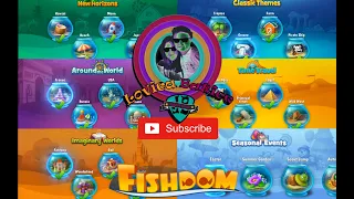 Fishdom - All Aquariums - World 1 - 5 + 10 Seasonal Events Aquariums - All Decorations -Walk Through