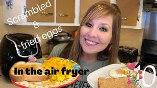 Scrambled & Fried Eggs in the Air Fryer! #eggs | The Easy WAY! 🍳  | Mom of 10