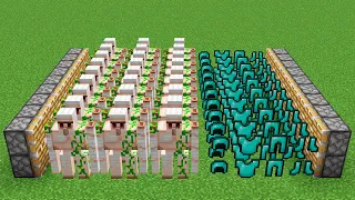 X400 iron golems and X100 diamond armors combined