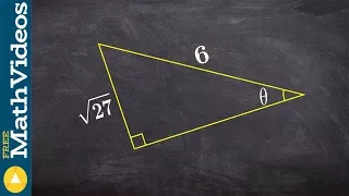 How to find all the six trigonometric function given a triangle with a radical