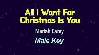Mariah Carey - All I Want For Christmas Is You  (Male key) KARAOKE [No Guide]