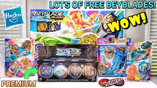 Lots of Free BEYBLADES from Hasbro! Beyblade Burst Rise HyperSphere Premium Collection plus More!