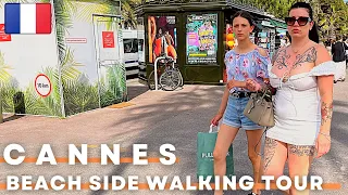 Cannes France 2022 La Croisette Beach Side Walking Tour | 4K UHD 60FPS | 25 MAY | Travel Guide Vlog