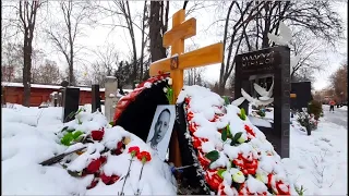 Новодевичье кладбище зимой...
