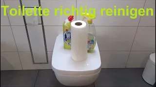 Toilette putzen in 3 Minuten Toilette reinigen WC sauber machen WC reinigen WC putzen