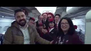 Christmas Eve Marriage Proposal on Air Malta Flight